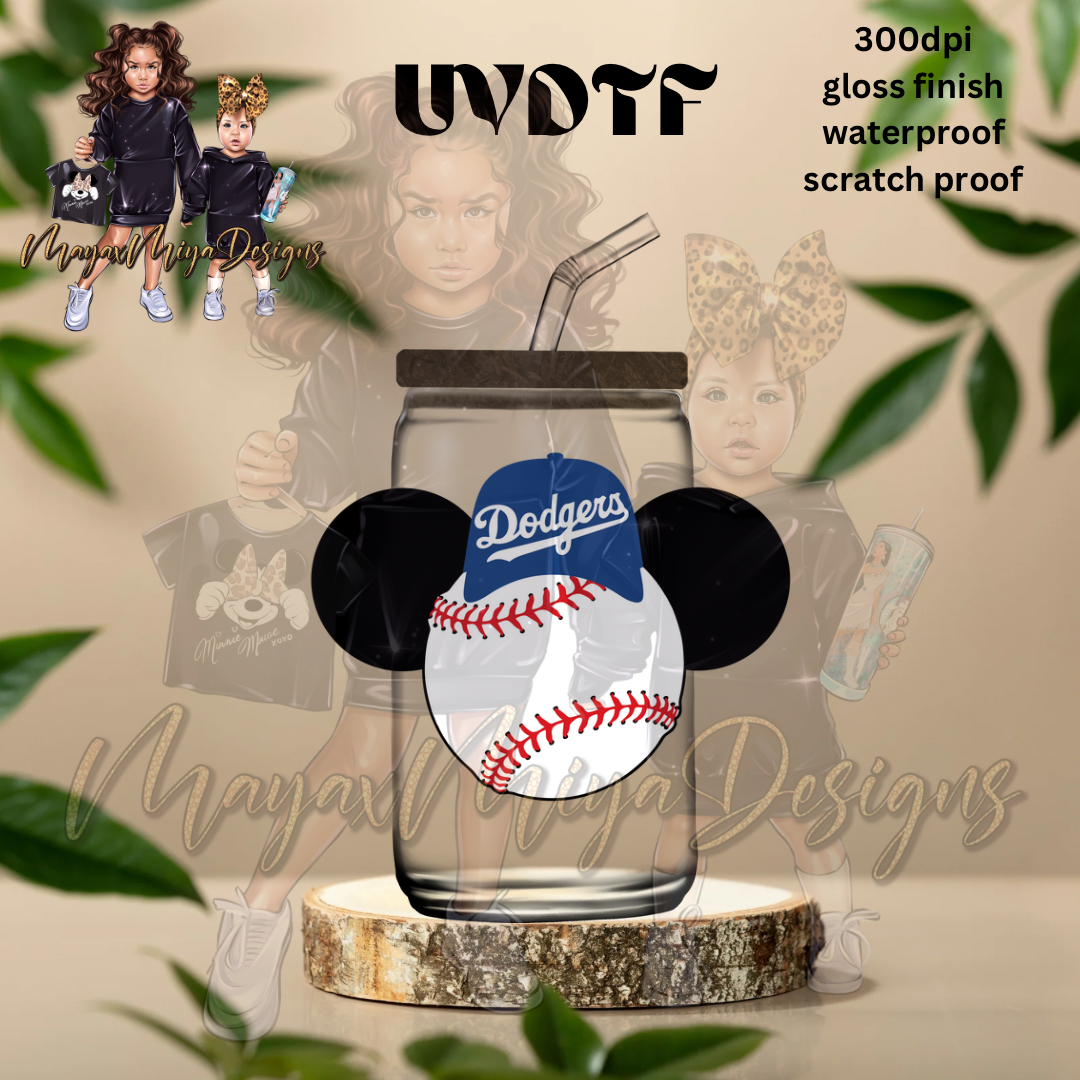 LAD HAT M MOUSE BASEBALL UVDTF DECAL