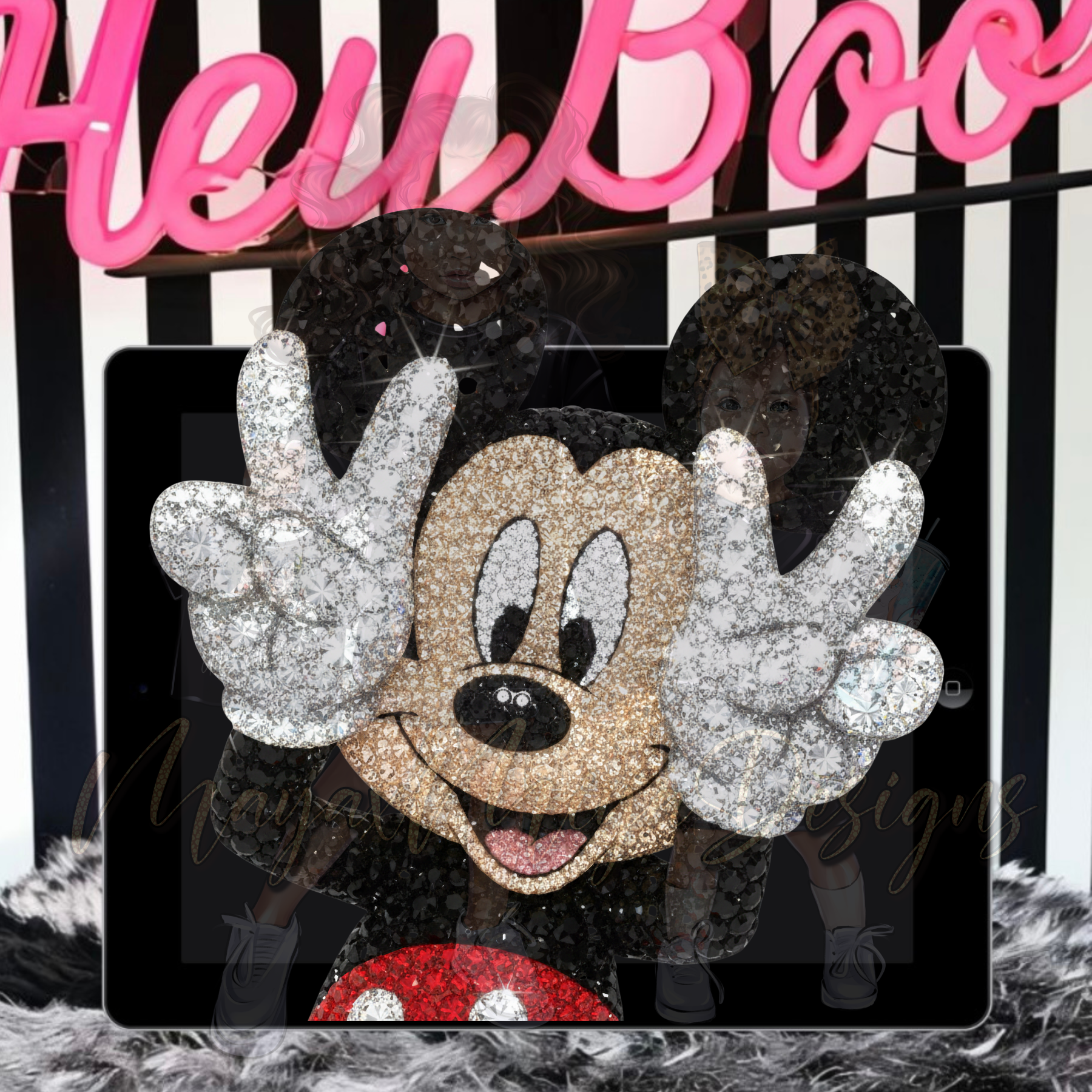 MMOUSE RHINESTONE PNG