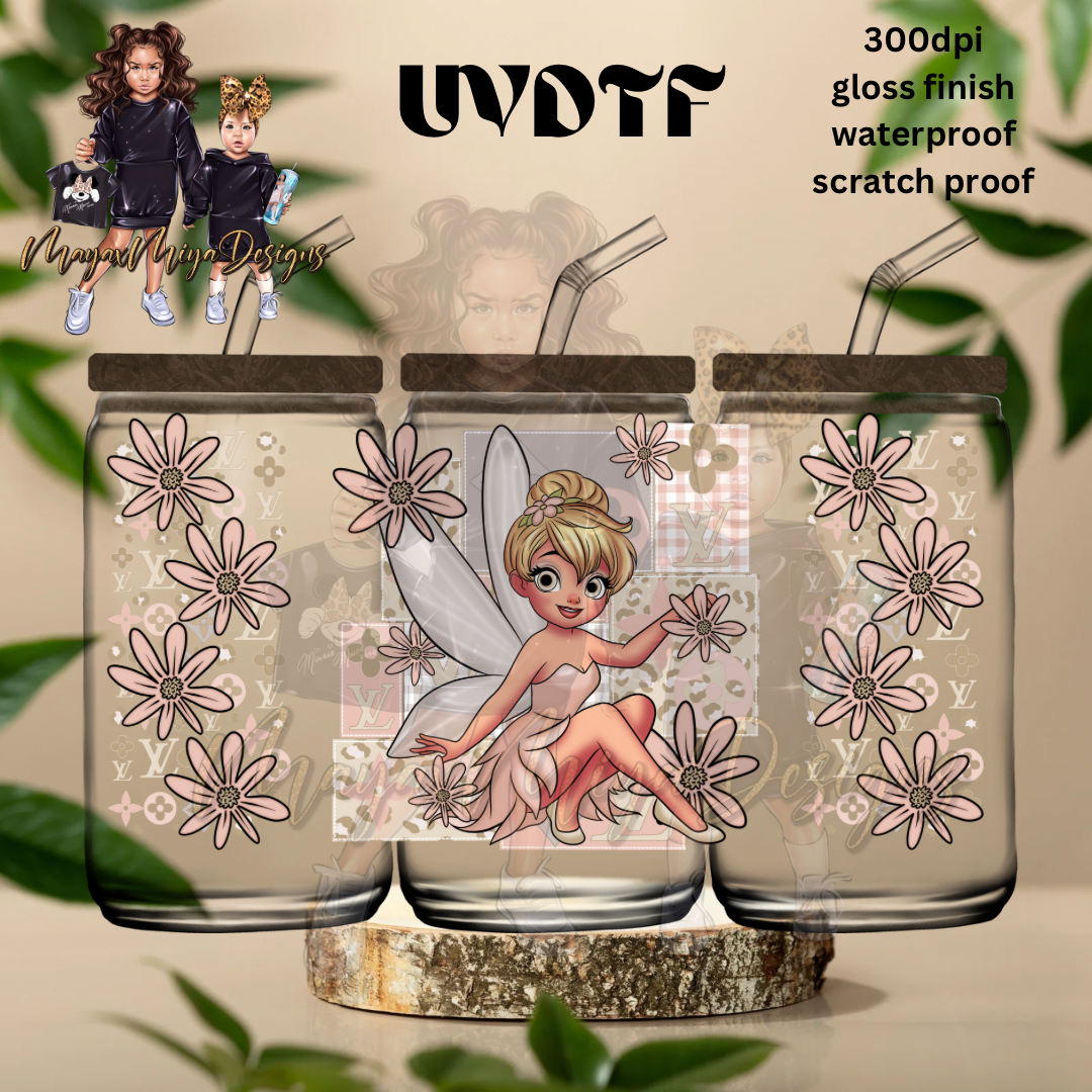 PRINCESS TB LV FLOWERS UVDTF WRAP