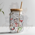 M MOUSE TIS THE SEASON TO BE JOLLY UVDTF DECAL