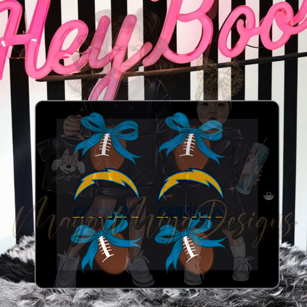 LA CHRGRS FTBLL SLEEVES PNG