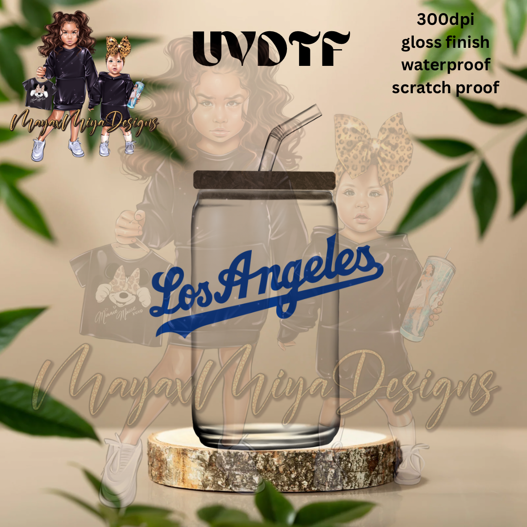 LA IN LETTERS UVDTF DECAL