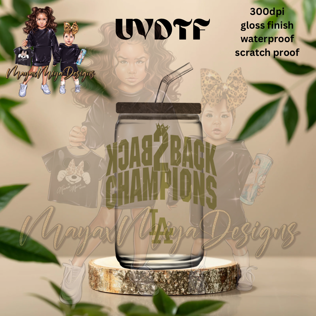 BACK2BACK CHAMPIONS LA UVDTF DECAL