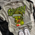GRNCHY CONCHA EATER GREEN HAT DTF TRANSFERS