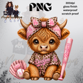 HIGHLAND COW PINK DDGRS PNG