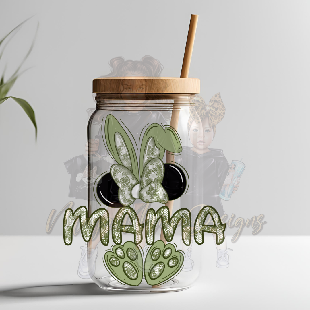 M MAMA GREEN UVDTF DECAL