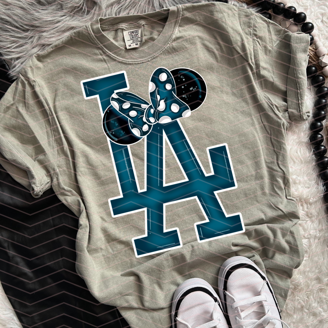GIRL MOUSE LA LOGO DTF TRANSFERS