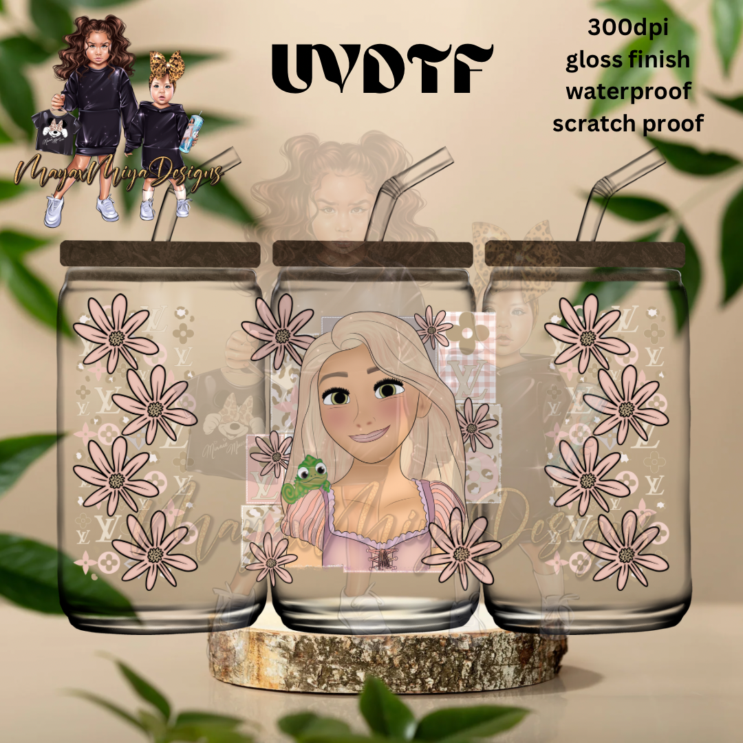 PRINCESS R LV FLOWERS UVDTF WRAP