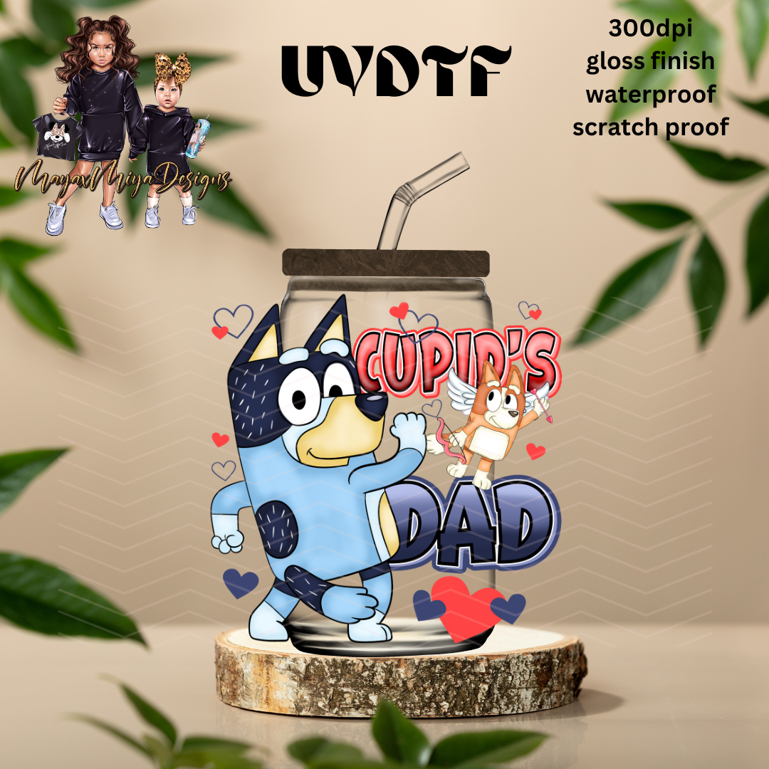 BLUE CUPIDS DAD BINGO UVDTF DECAL
