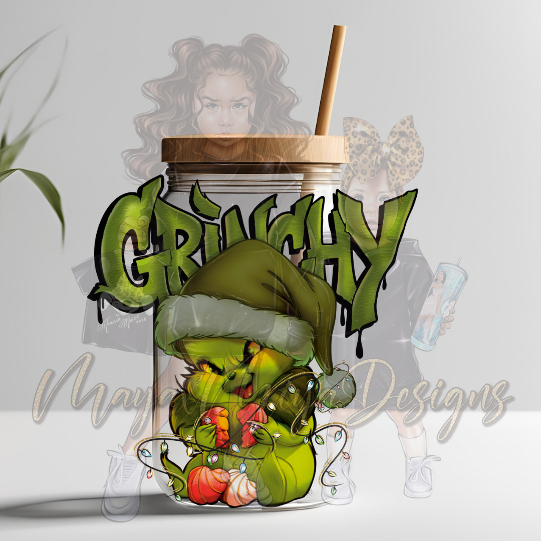 BBY GRNCH GREEN UVDTF DECAL