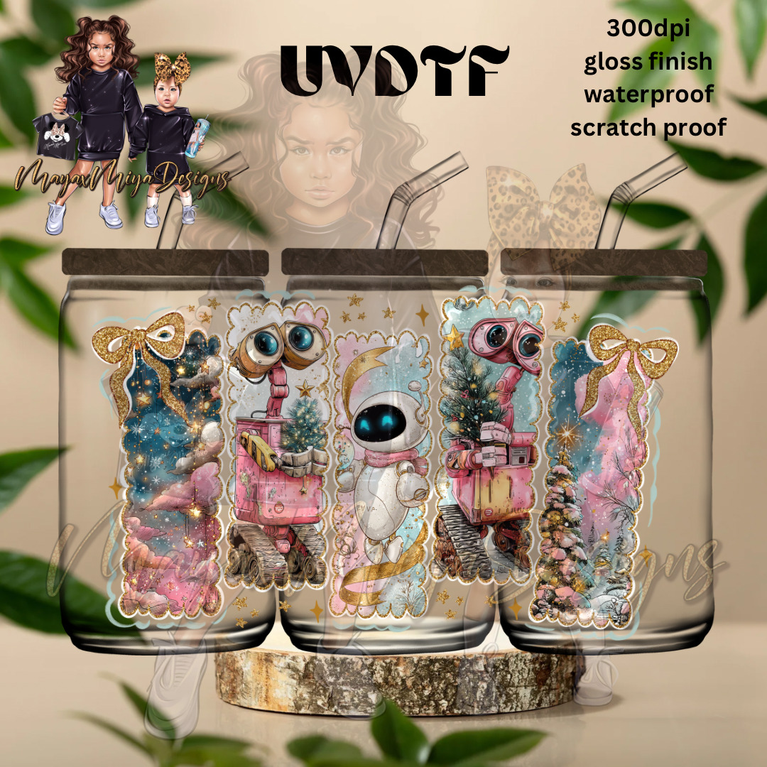 W & E CHRISTMAS UVDTF WRAP