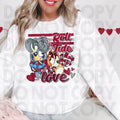 BLUE ROLL TIDE LOVE DTF TRANSFERS NO POCKET NO SLEEVE