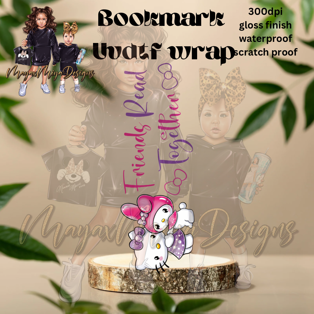 HK FRIENDS READ TOGETHER UVDTF BOOKMARK