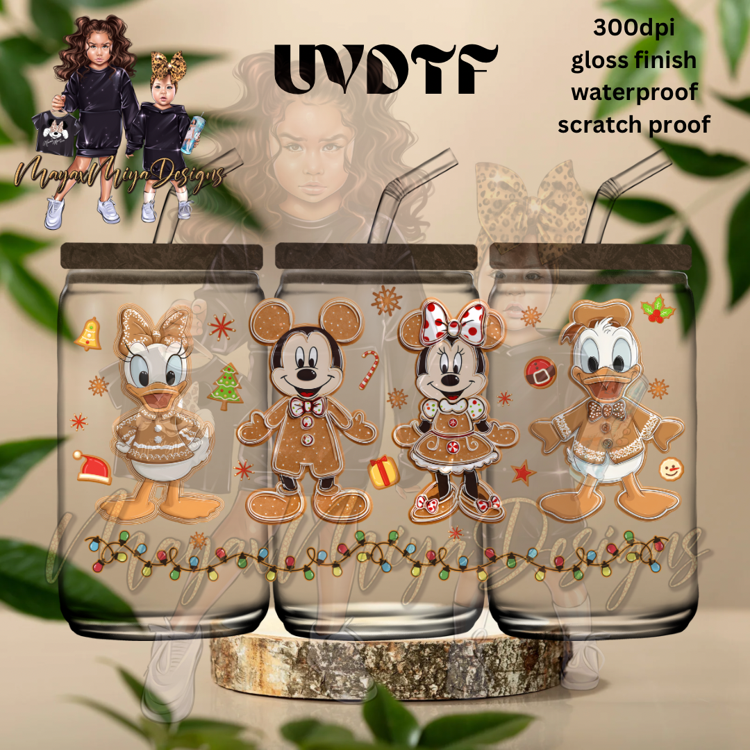 M MOUSE GINGER FRIENDS UVDTF WRAP