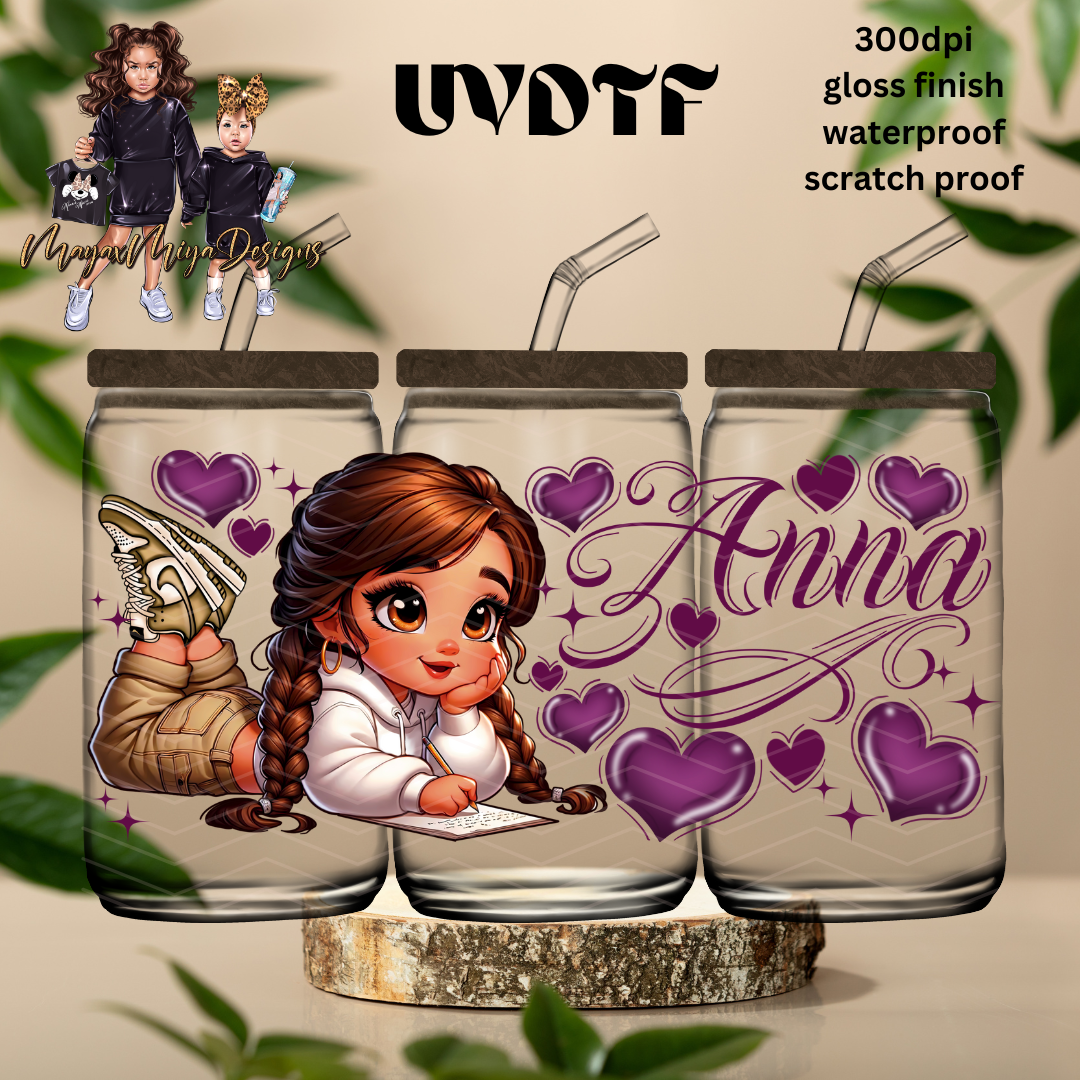 PRINCESS A AIRBRUSH UVDTF WRAP