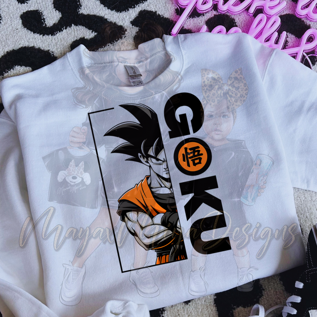 GKU TRANSPARENT BLACK & ORANGE DTF TRANSFERS