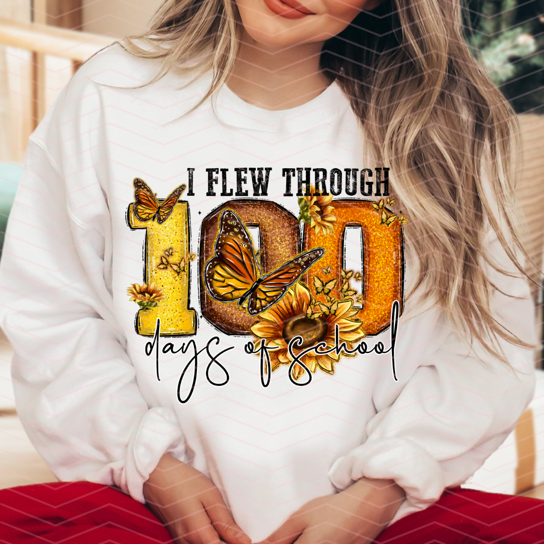 I FLEW THROUGH 100 DAYS OF SCHOOL DTF TRANSFERS