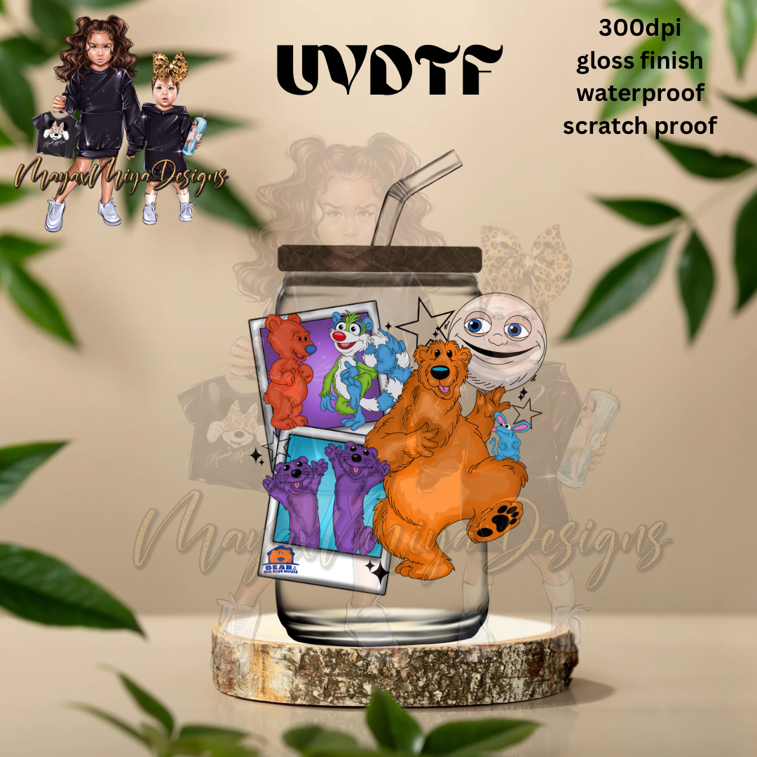 BIG BLUE HOUSE MASHUP UVDTF DECAL