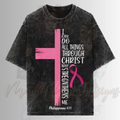 BRST CNCER AWRENESS I CAN DO ALL THINGS THROUGH CHRIST DTF TRANSFERS
