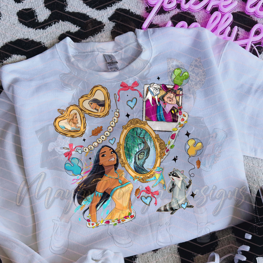 PRINCESS P MIRROR FRIENDS DTF TRANSFERS