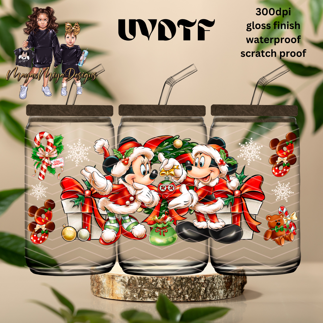 M & M CHRISTMAS LOVERS & PRESENTS UVDTF WRAP
