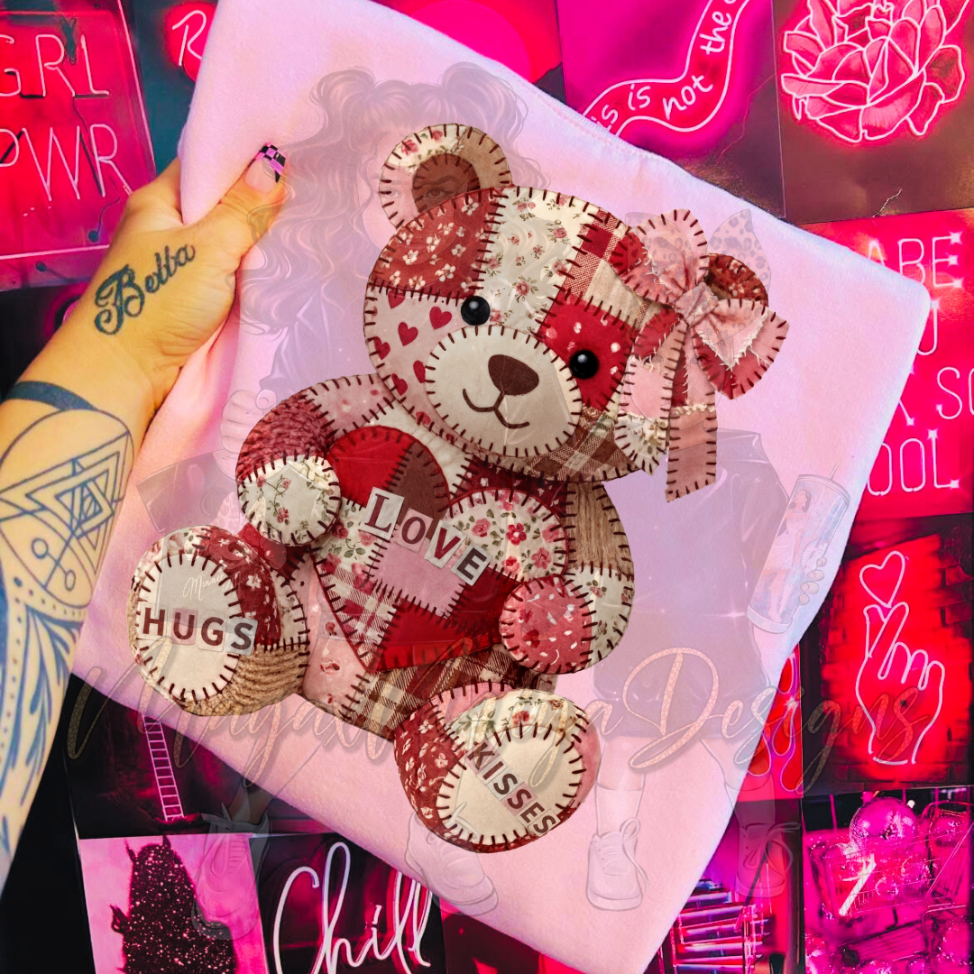 VDAY TEDDY BEAR DTF TRANSFERS