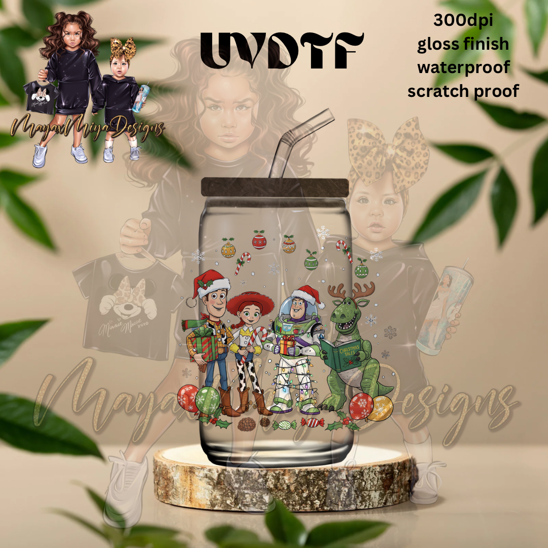 T STORY CHRISTMAS TOY FRIENDS UVDTF DECAL