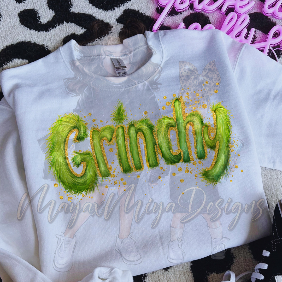 GRNCHY FUR LETTERS DTF TRANSFERS