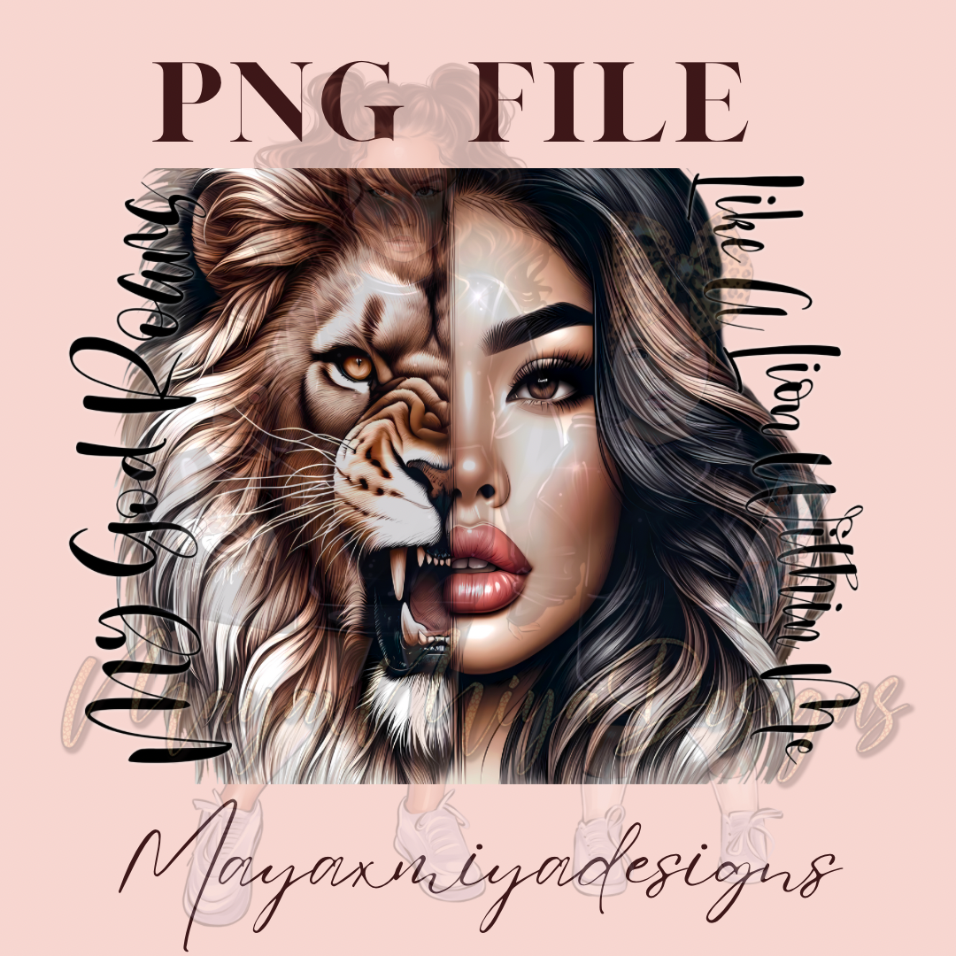 MY GOD ROARS LIKE A LION PNG