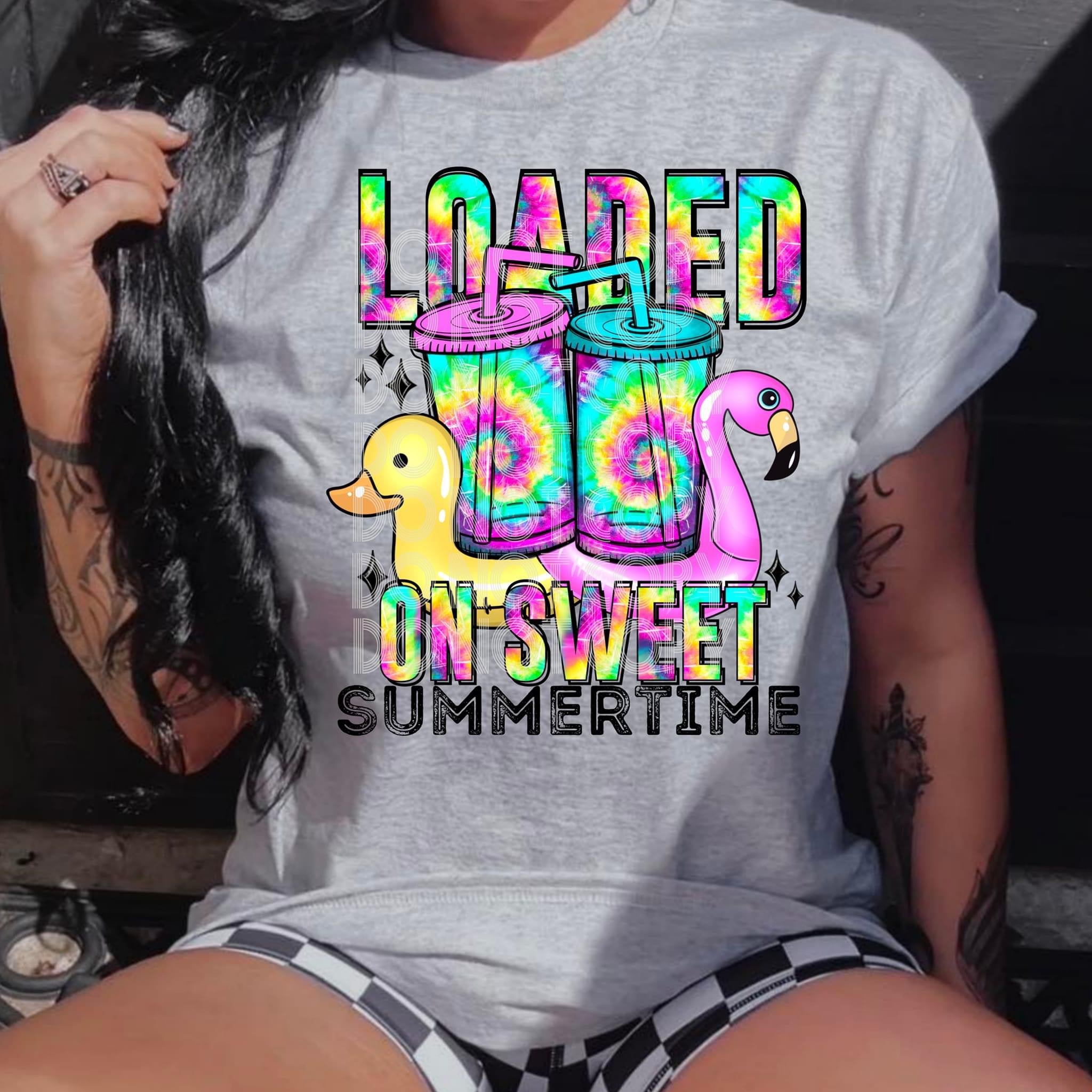 LOADED ON SUMERTIME DTF TRANSFER