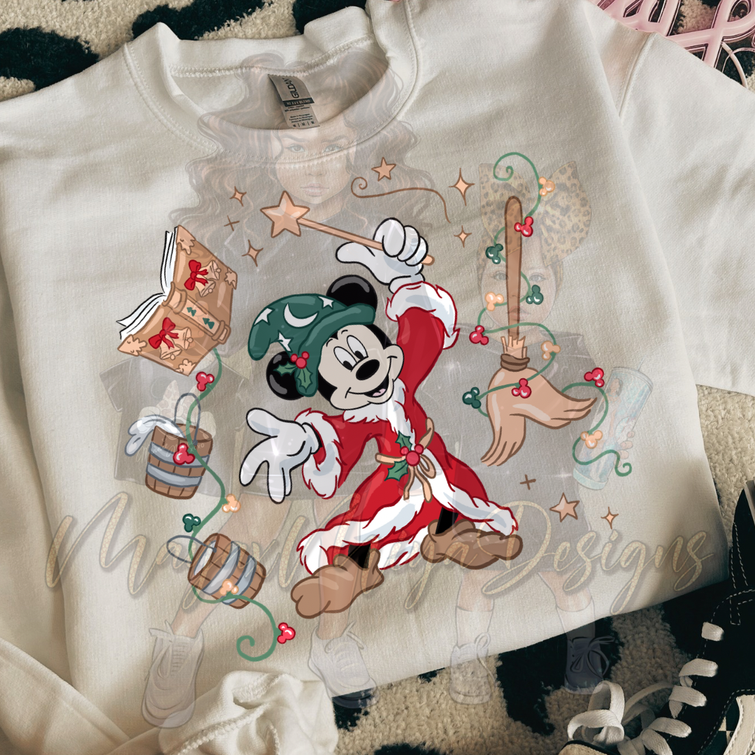 M MOUSE WIZARD CHRISTMAS DTF TRANSFERS