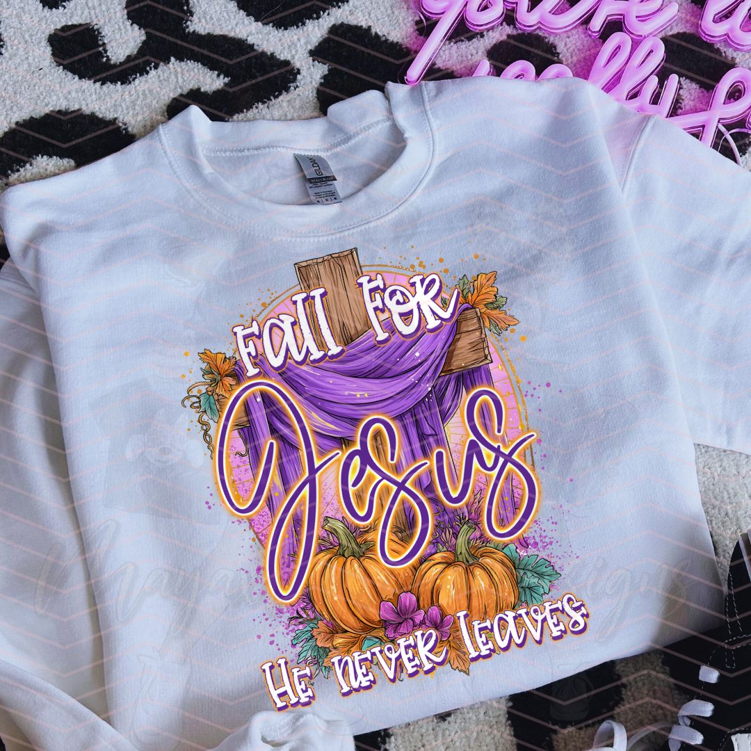FALL FOR JESUS DTF TRANSFERS