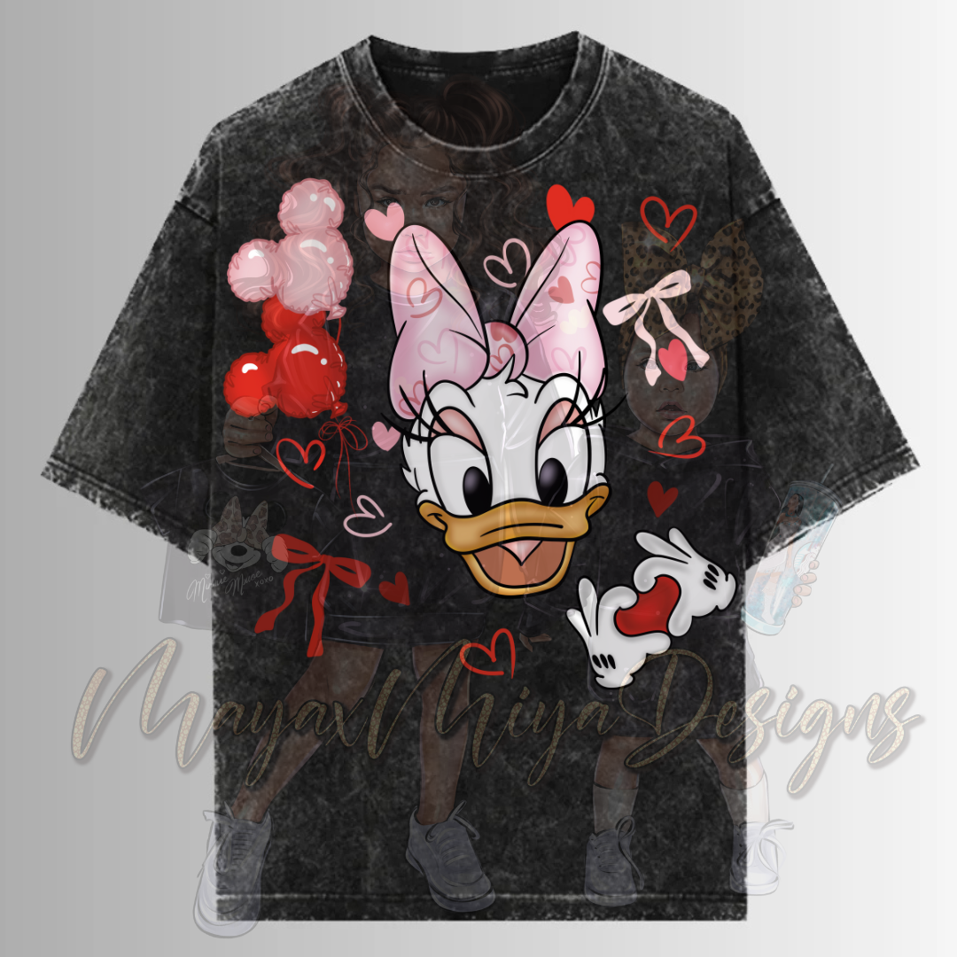 D GIRL DUCK LOVE & HEARTZ DTF TRANSFERS