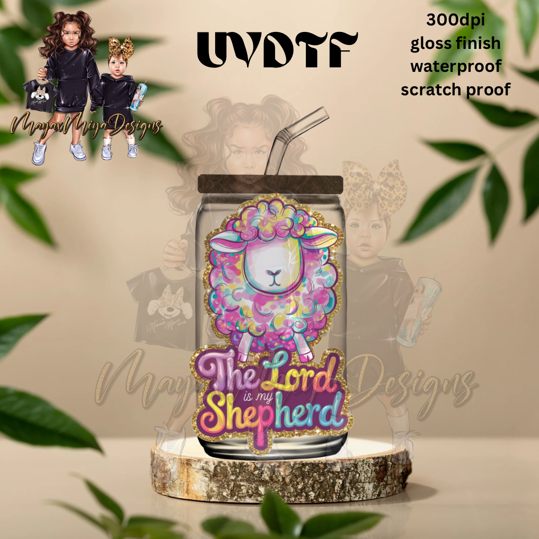 THE LORD IS MY SHEPHERD V2 UVDTF DECAL