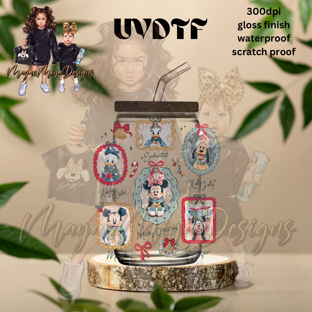 M MOUSE CHRISTMAS MAGIC UVDTF DECAL