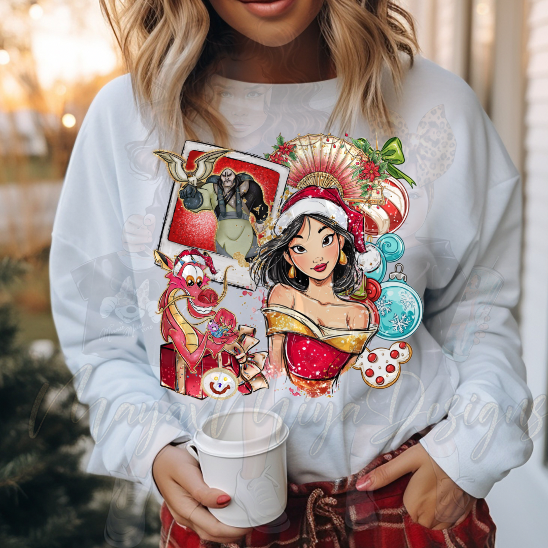 PRINCESS MLAN CHRISTMAS PHOTOS DTF TRANSFERS