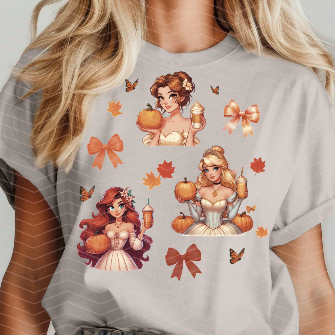 AUTUMN PRINCESSES DTF TRANSFERS