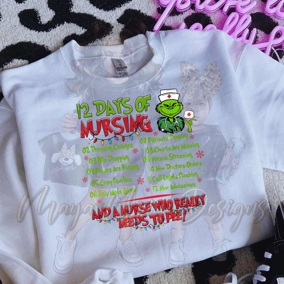 GR 12 DAYS OF NURSING DTF TRANSFERS