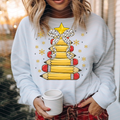 PENCIL CHRISTMAS TREE V2 DTF TRANSFERS