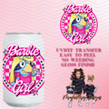 BLUE BARBIE GIRL UVDTF DECAL