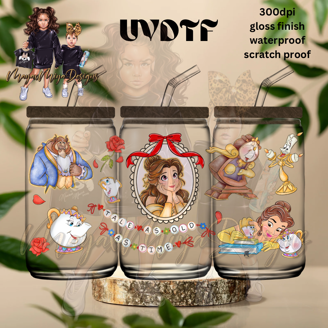 B & THE BEAST TALE AS OLD AS TIME UVDTF WRAP