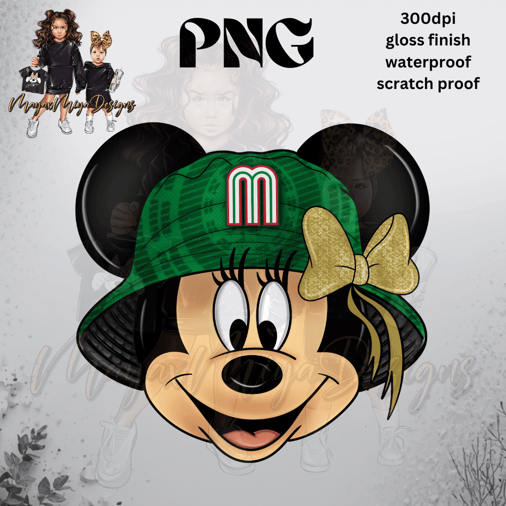 GIRL MMOUSE MEX BUCKET HAT PNG