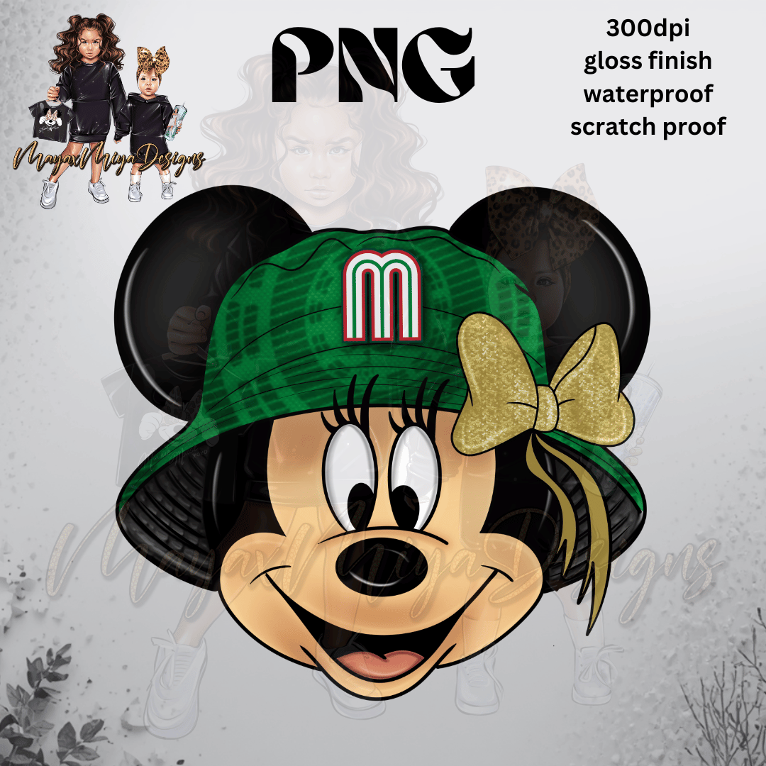GIRL MMOUSE MEX BUCKET HAT PNG