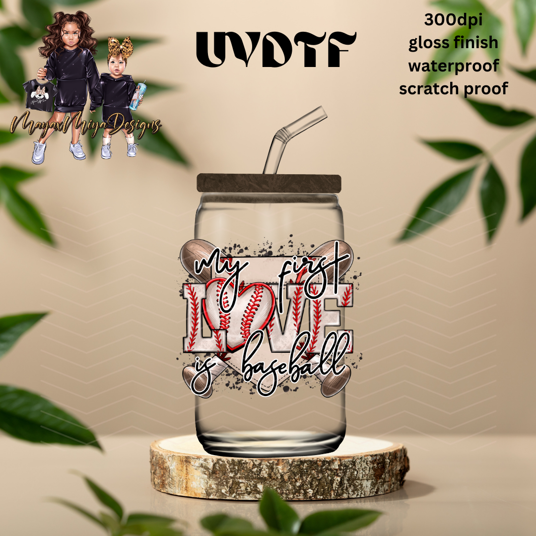 BASEBALL LOVE UVDTF DECAL