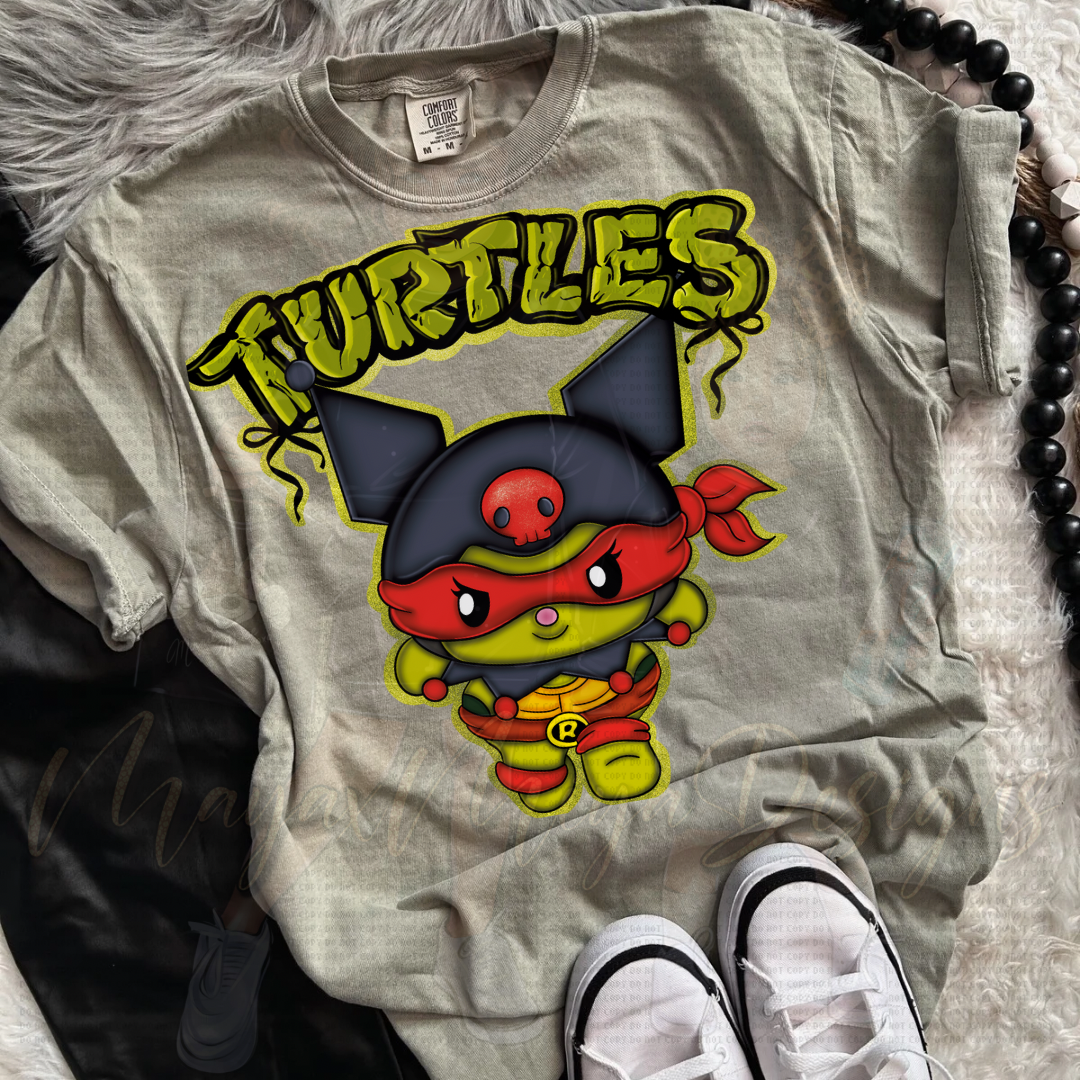 HK K R TURTLE DTF TRANSFERS