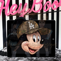 M MOUSE LA CAMO HAT PNG