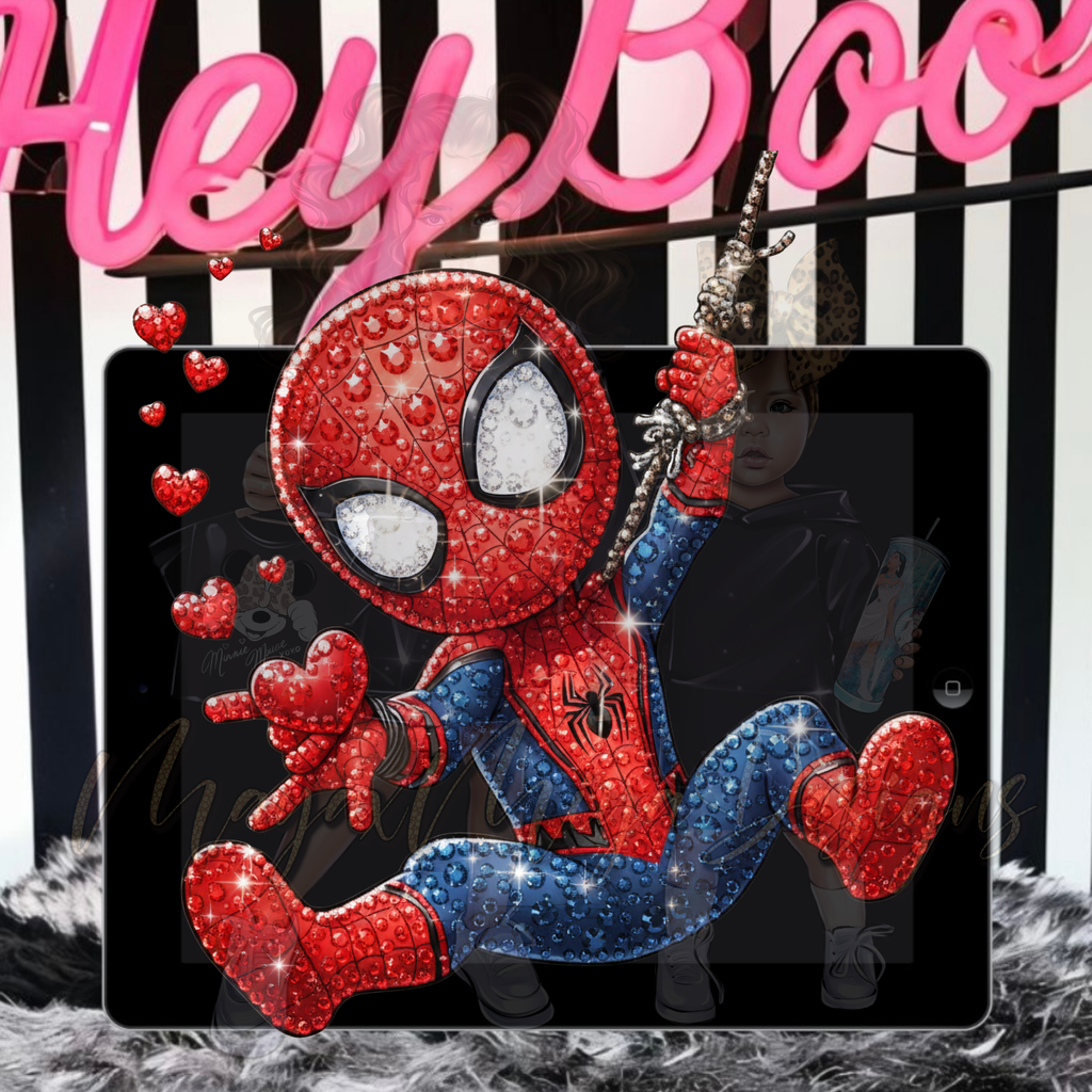 SPDRMN RHINESTONE PNG