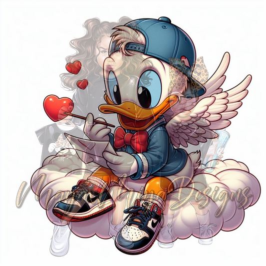 UVDTF Boy duck  Cupid Decal