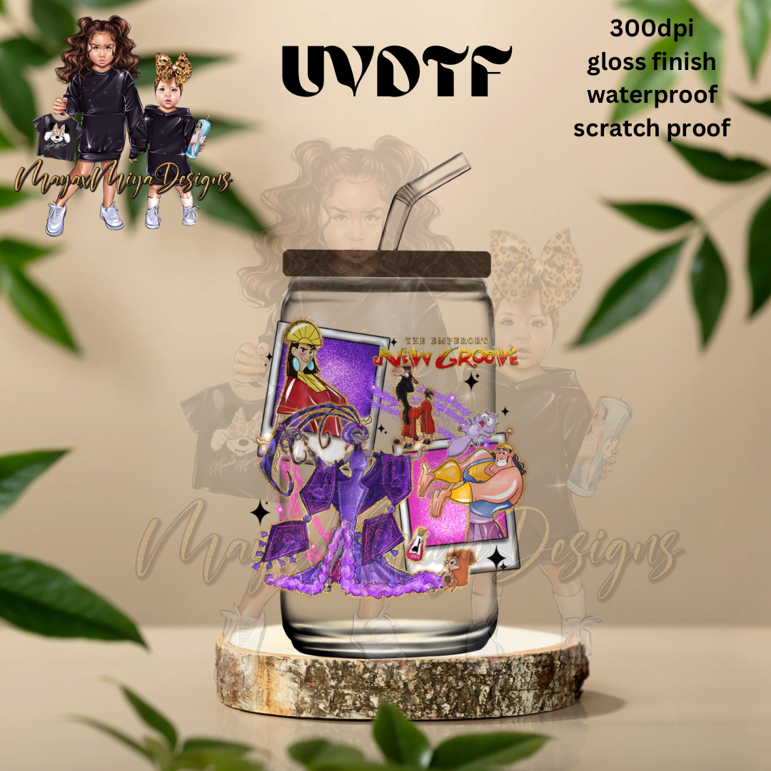 THE EMPERORS NEW GROOVE MASHUP UVDTF DECAL