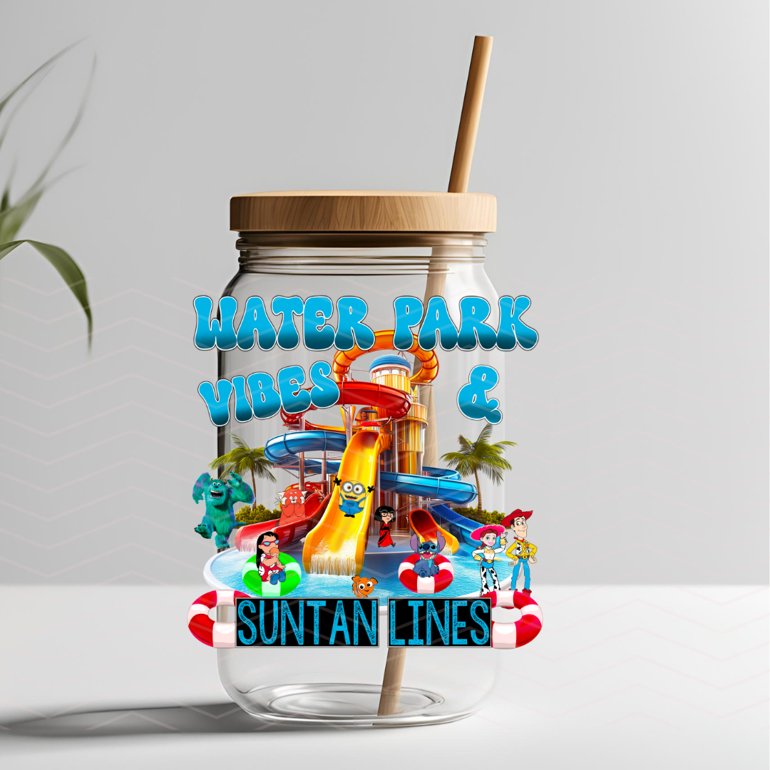 DISNEY WATER PARK VIBES UVDTF DECAL